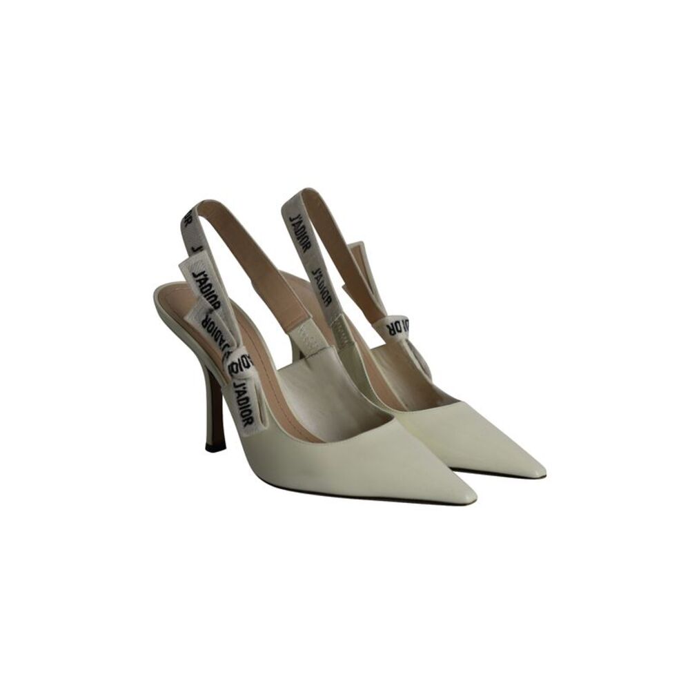 Dior Cream J'Adior Slingback Pointed-Toe Heels - Picture 3 of 8